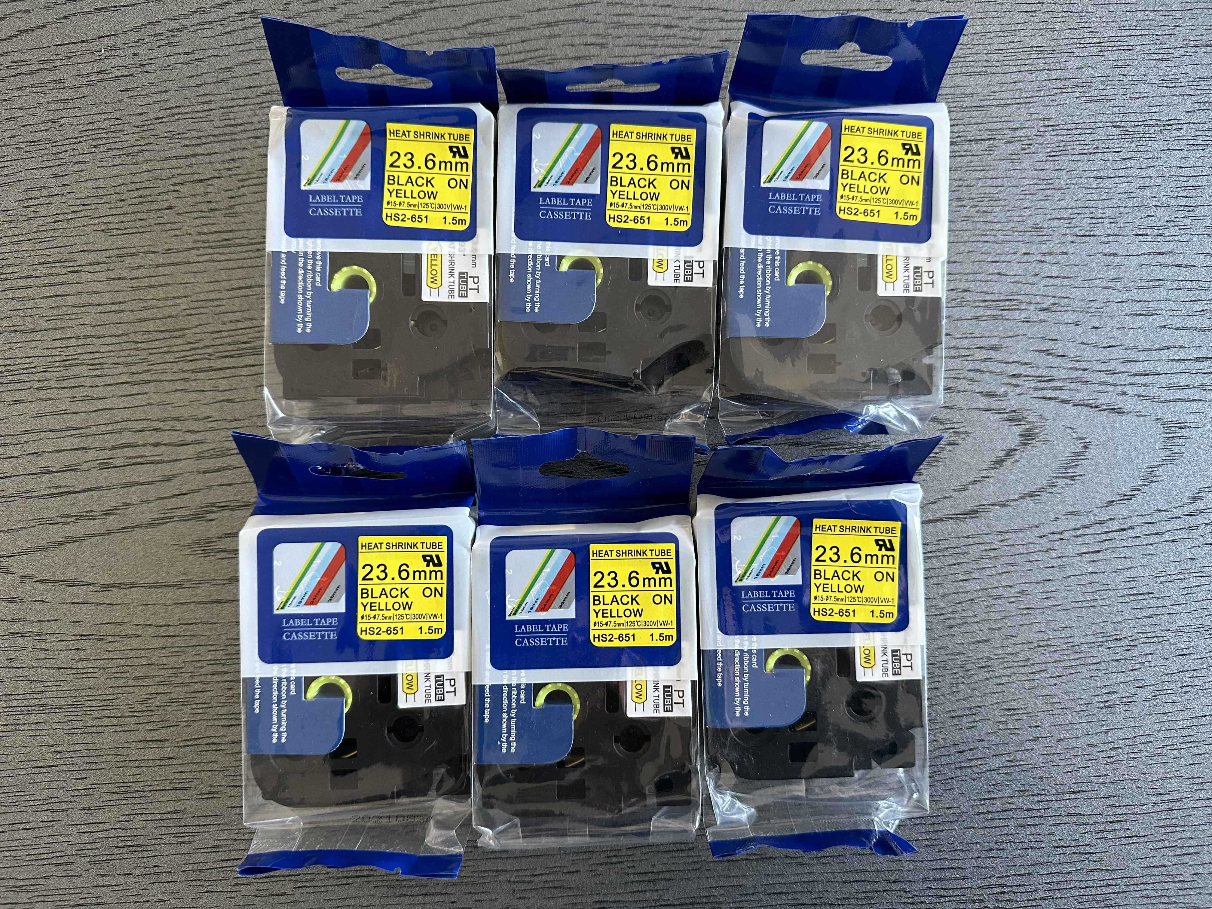 6x rurka termokurczliwa HS2-651 zamiennik Brother 23,6mm 1,5m