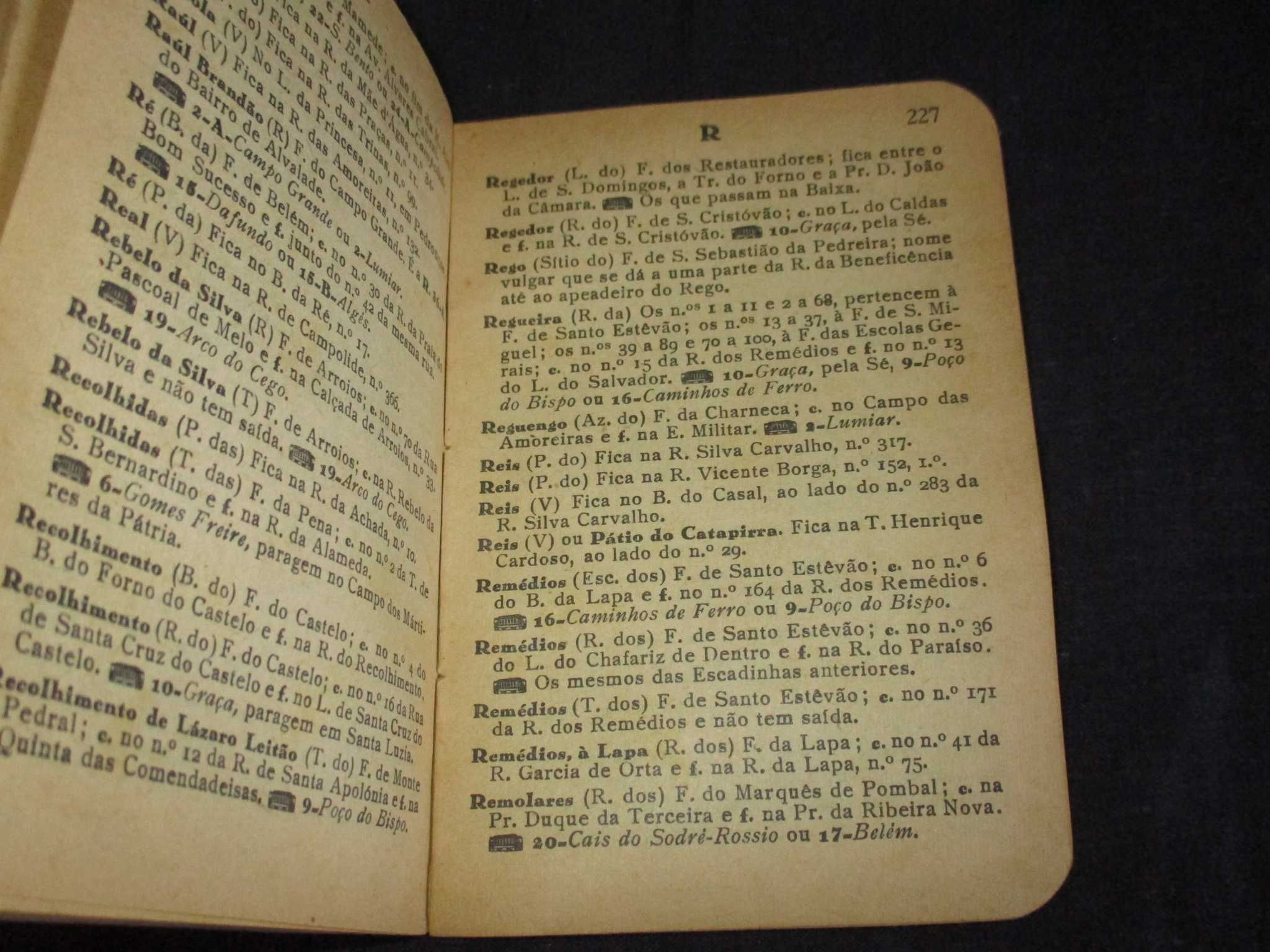 Livro Roteiro de Lisboa com Algés e Dafundo 1951