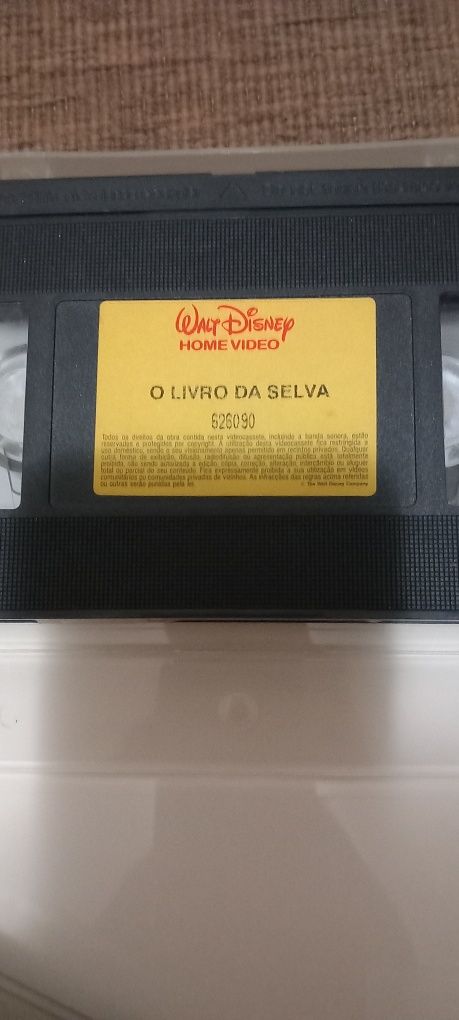 Cassetes  de vídeo originais da Walt Disney
