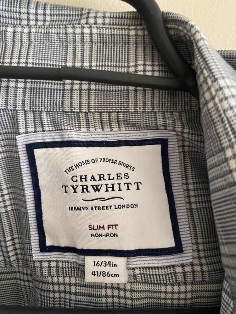 Charles tyrwhitt koszula męska w kratę M slim