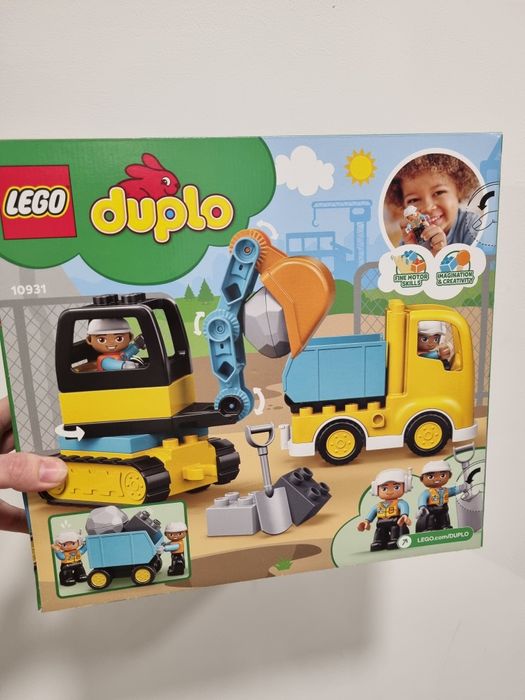 Nowe lego duplo 10931 ciężarówka i koparka gąsienicowa
