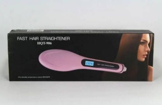 Электрический выпрямитель-расческа Fast Hair Streightener HQT-906