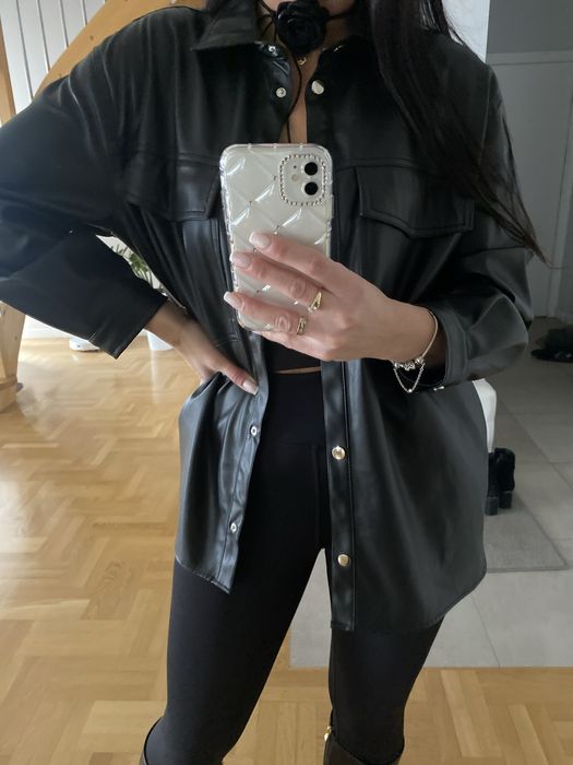 Koszula  katana  ekoskóra Stradivarius S/M