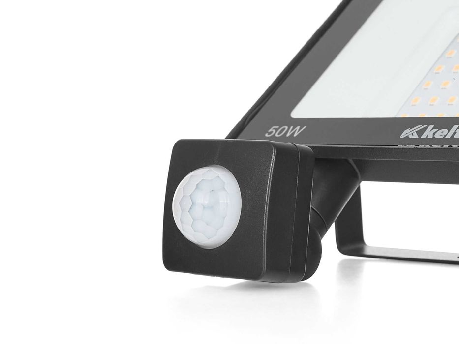 HALOGEN 50W naświetlacz CZUJNIK ruchu biały neutral zimny 6500K 1696