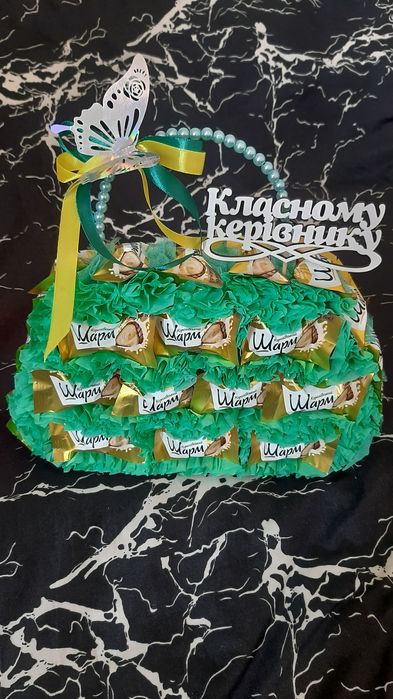 Букеты с атласной ленты