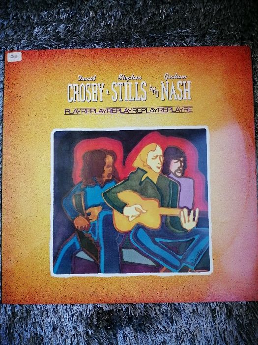 CROSBY Stills and Nash LP, Replay (ATLANTIC US Issue EX/EX) - Vinil