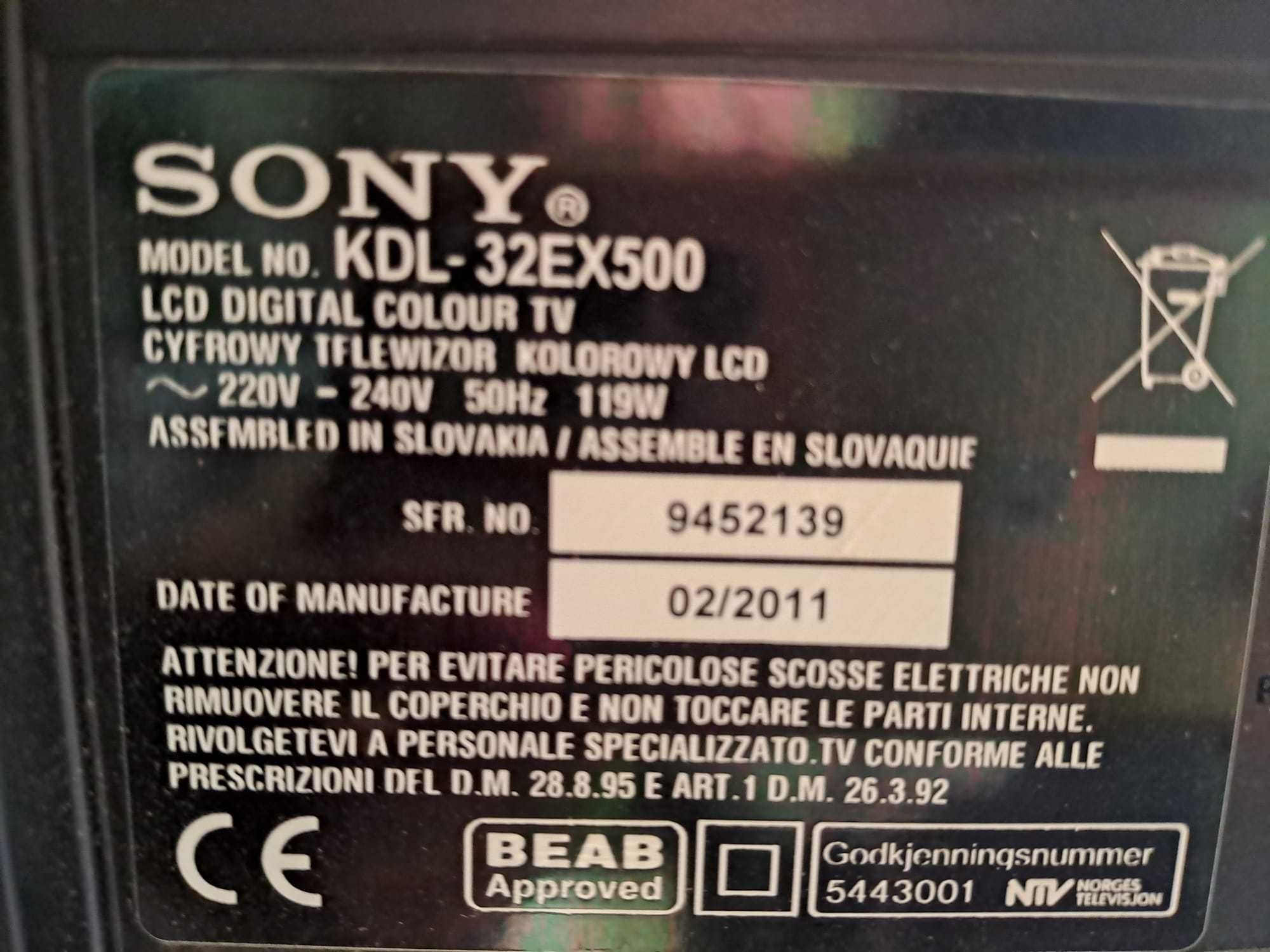 Sprzedam Telewizor SONY 32 CALE płaski ekran LCD