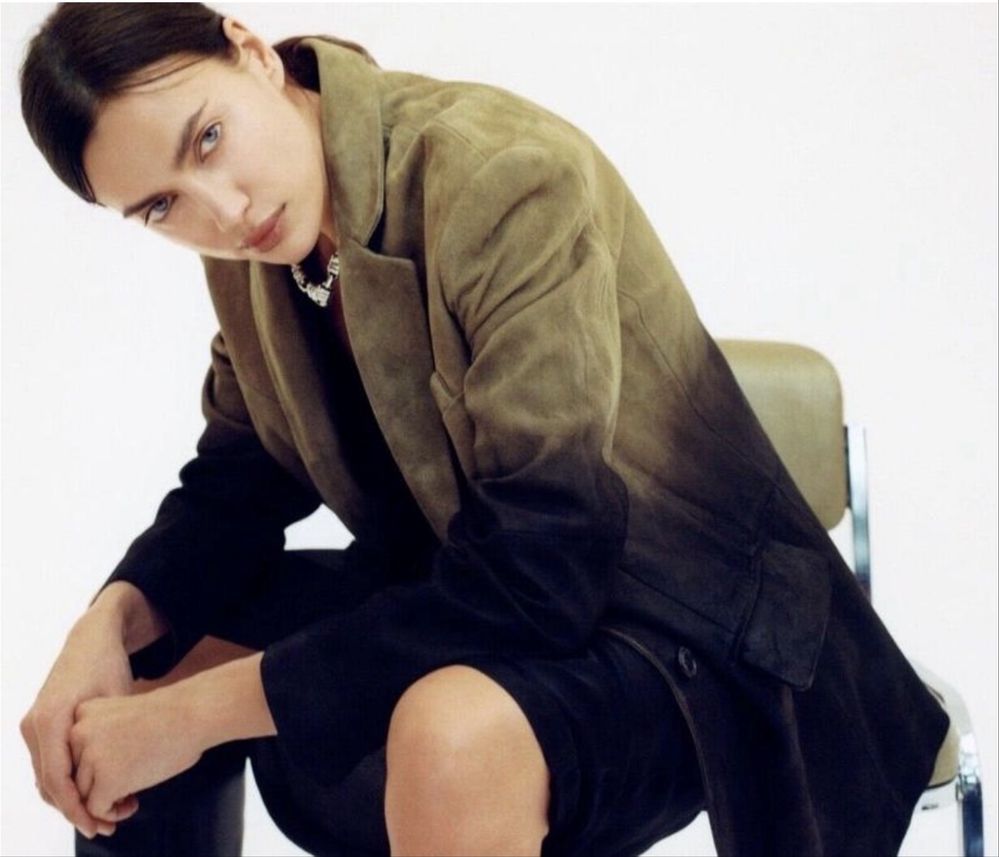 Женский пиджак Zara кожаный