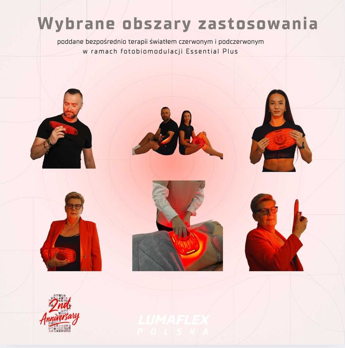 Lumaflex Panel LED Poprawa krążenia ból terapia światłem czerwonym FDA