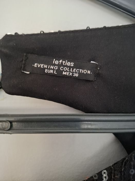 Vestido lantejolas preto