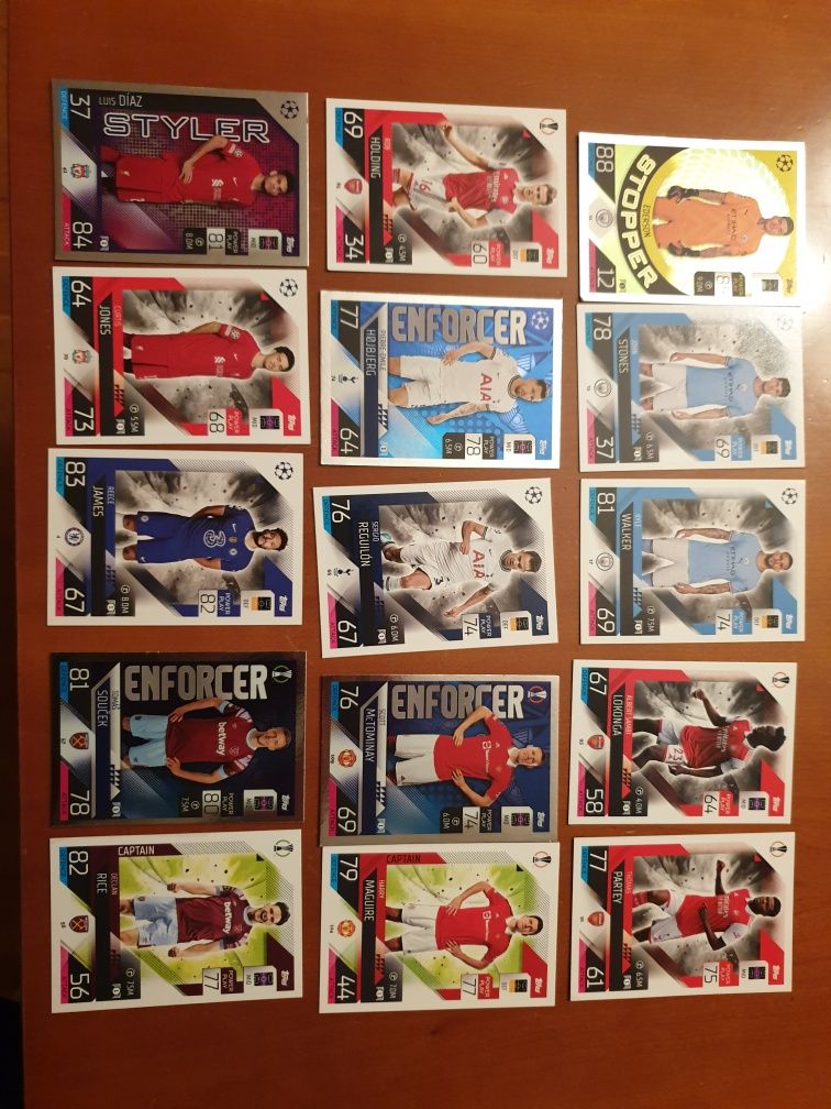 Topps 22/23 Futebol/F1 - Match/Turbo Attax Cartas