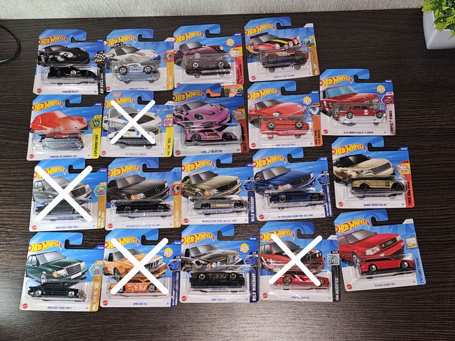 Hot Wheels 2023-2025 "ОНОВЛЕННЯ 10.12" Мейни, 5ти паки, Premium та TH