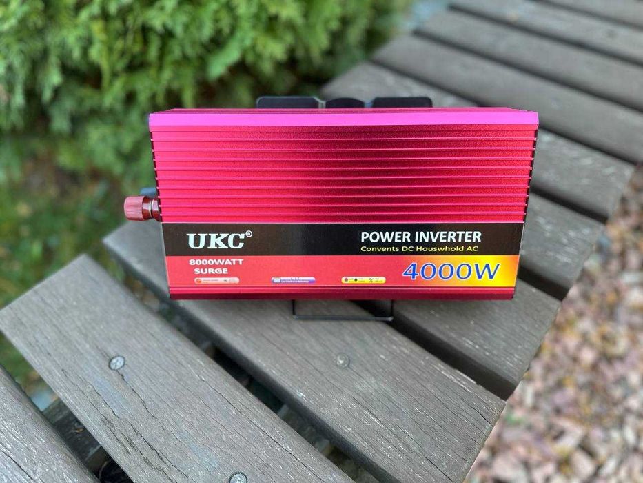 Инвертор 12v 220v Мощность 4000Вт Преобразователь напряжения Інвертор