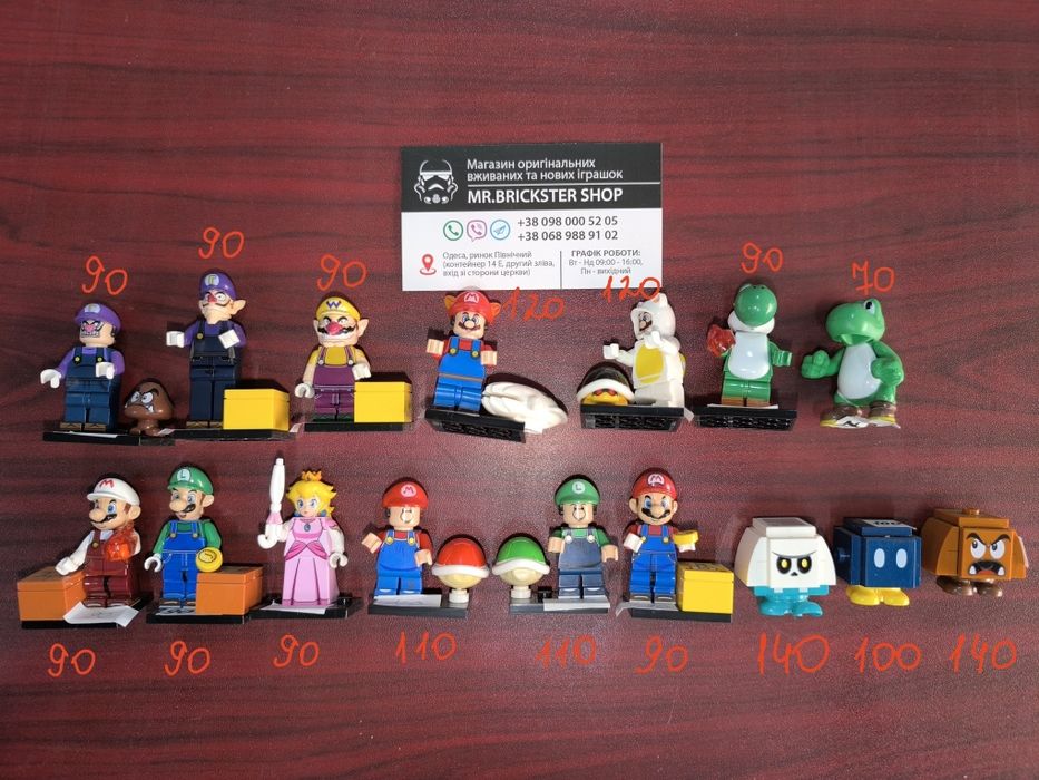 Фигурки из игры Марио Карт машинки Mario Kart Nintendo Лего lego