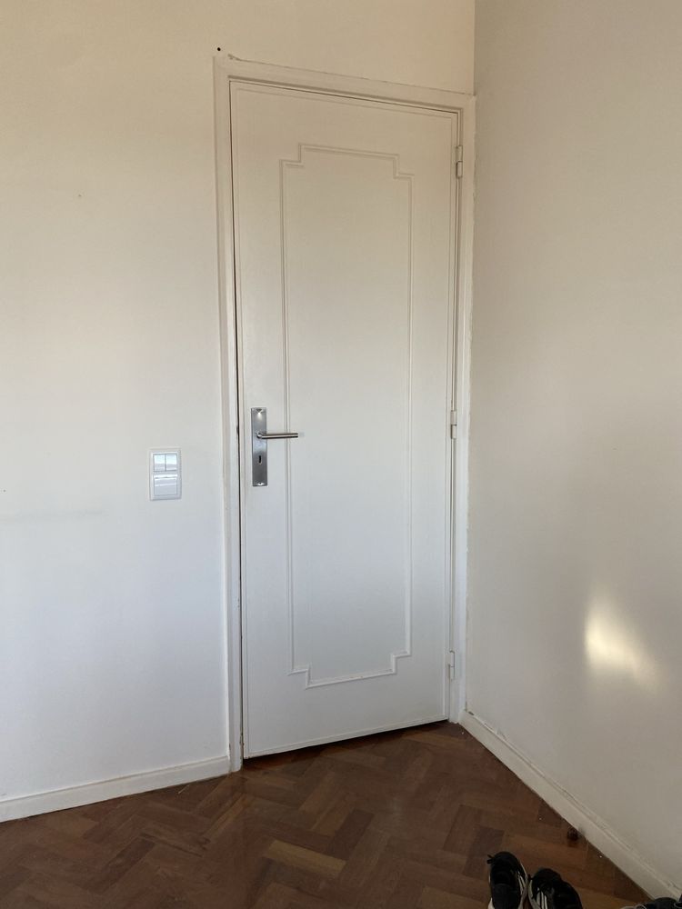 9 portas madeira maciça lacadas branco