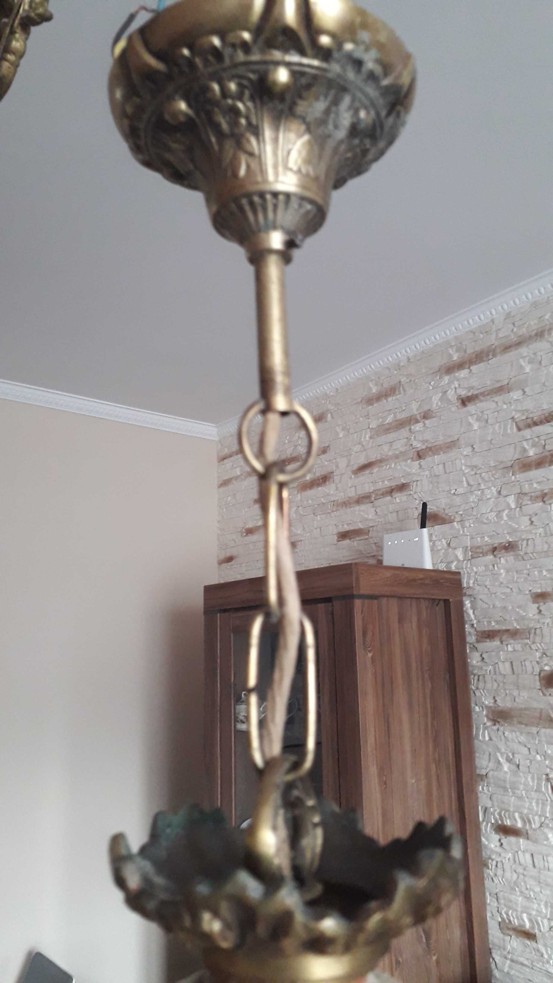 Żyrandol porcelanowy stara