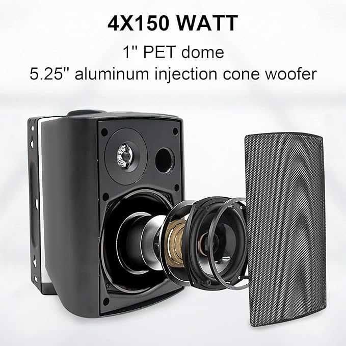 STUDIOFINIX 600 W Głośniki bluetooth 3szt. do wewnątrz i na zewnątrz