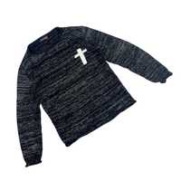 Vintage „Cross” y2k sweter