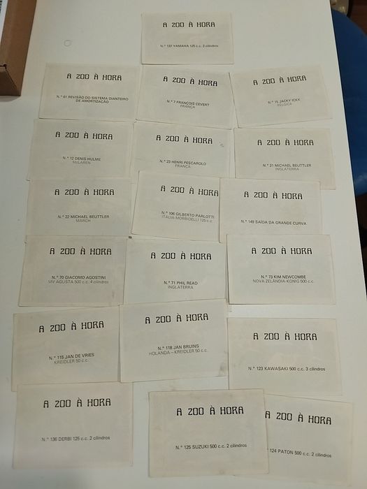 Lote 19 cromos "A 200 à hora"