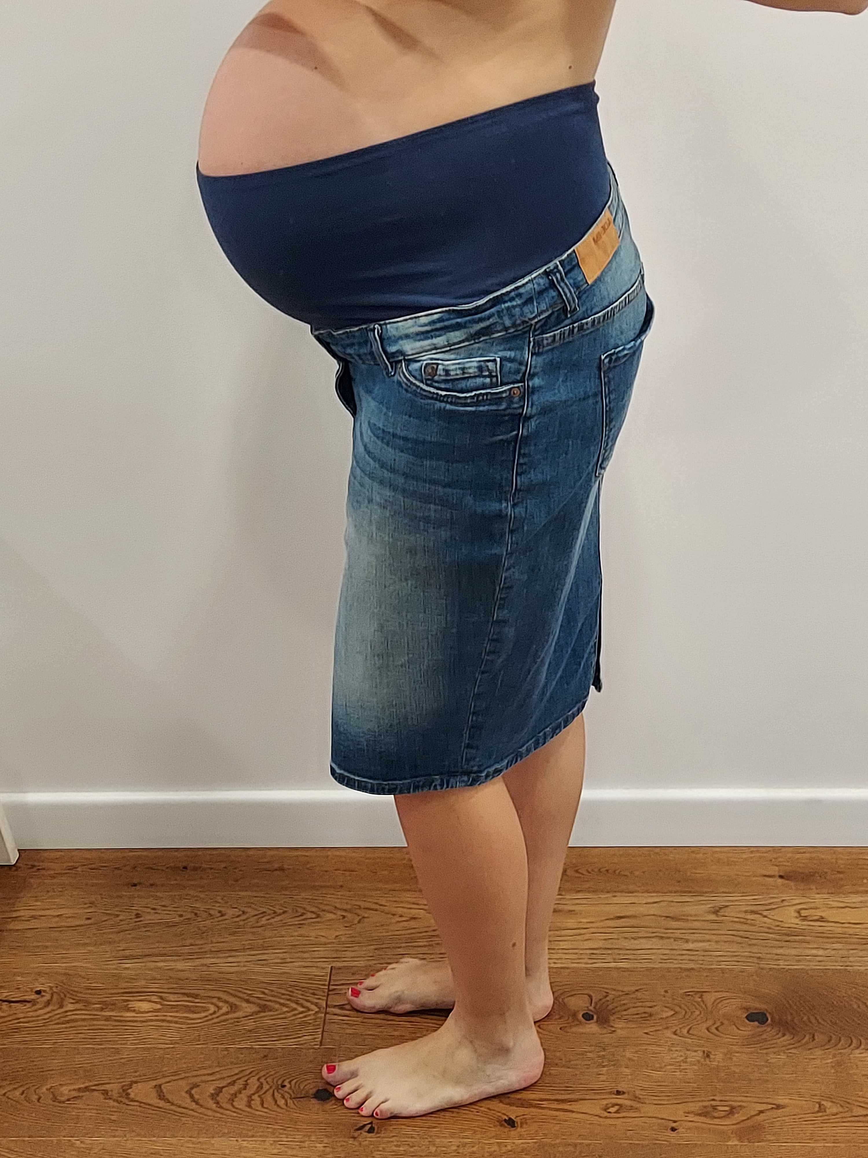 Spódnica ciążowa jeansowa H&M Mama rozmiar 38