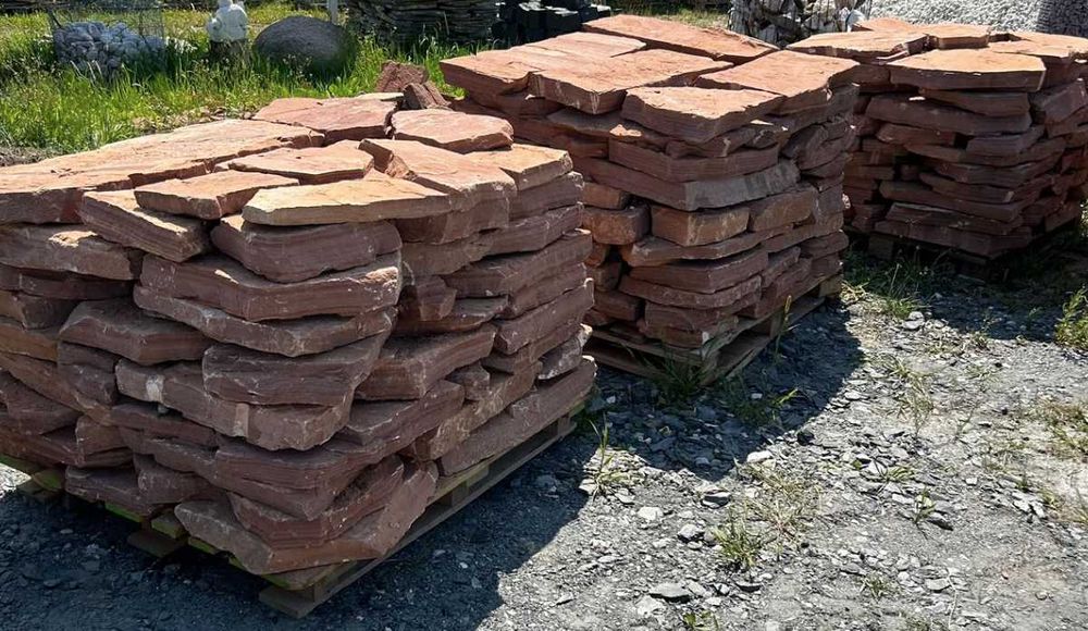 CZERWONY PIASKOWIEC - Płyta Ogrodowa Kamień Ścieżkowy, Kamień na Taras