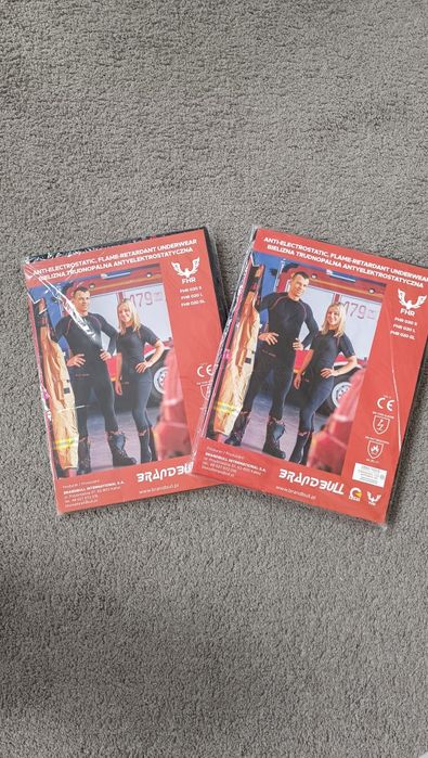 Bielizna termoaktywna trudnopalna FHR-nowy komplet XL- straż PSP / OSP