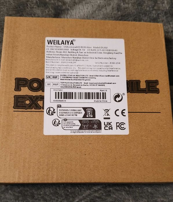 Leitor externo CD/ DVD