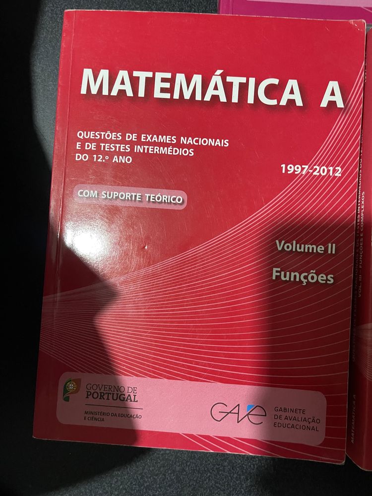 Livros exercícios exame Matemática 12 ano