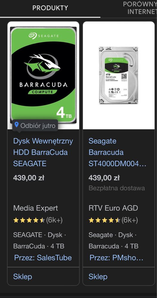 Dysk HDD Seagate BARRACUDA 4TB nowy
