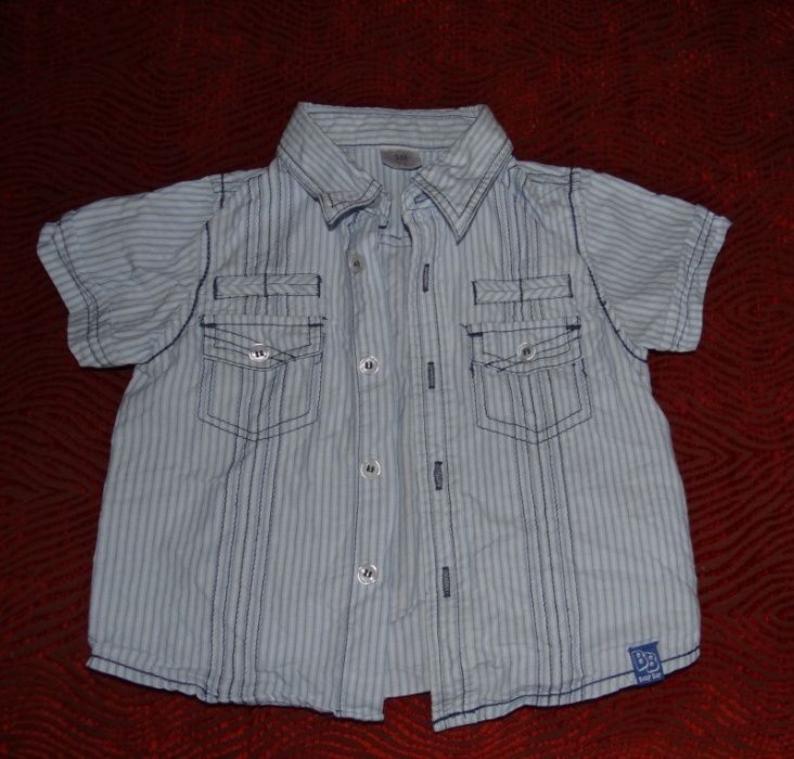 Koszulka elegancka dla chłopaka, krótki rękaw, r.74