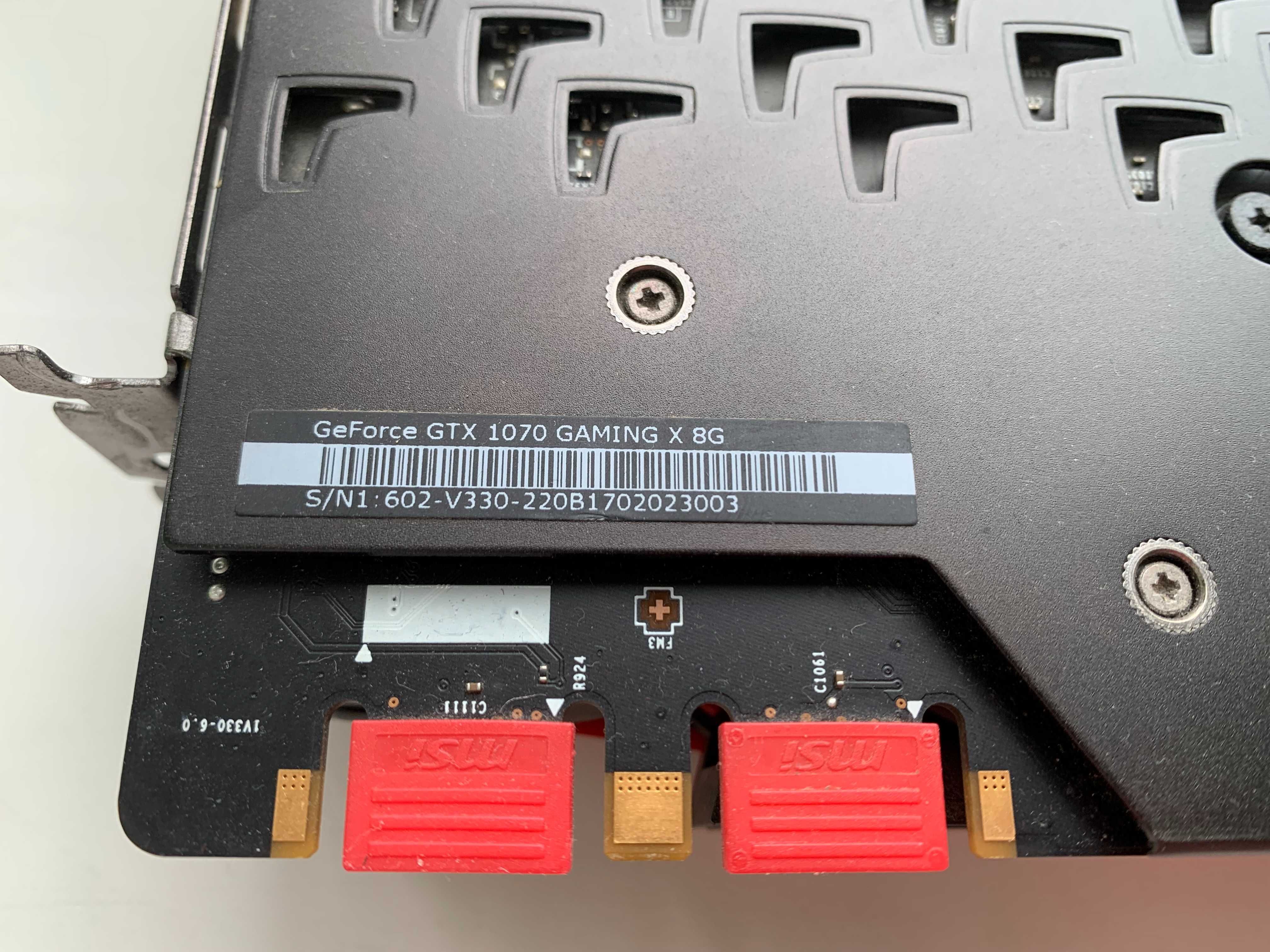 Відеокарта MSI GeForce GTX 1070 Gaming X 8GB GDDR5 256bit