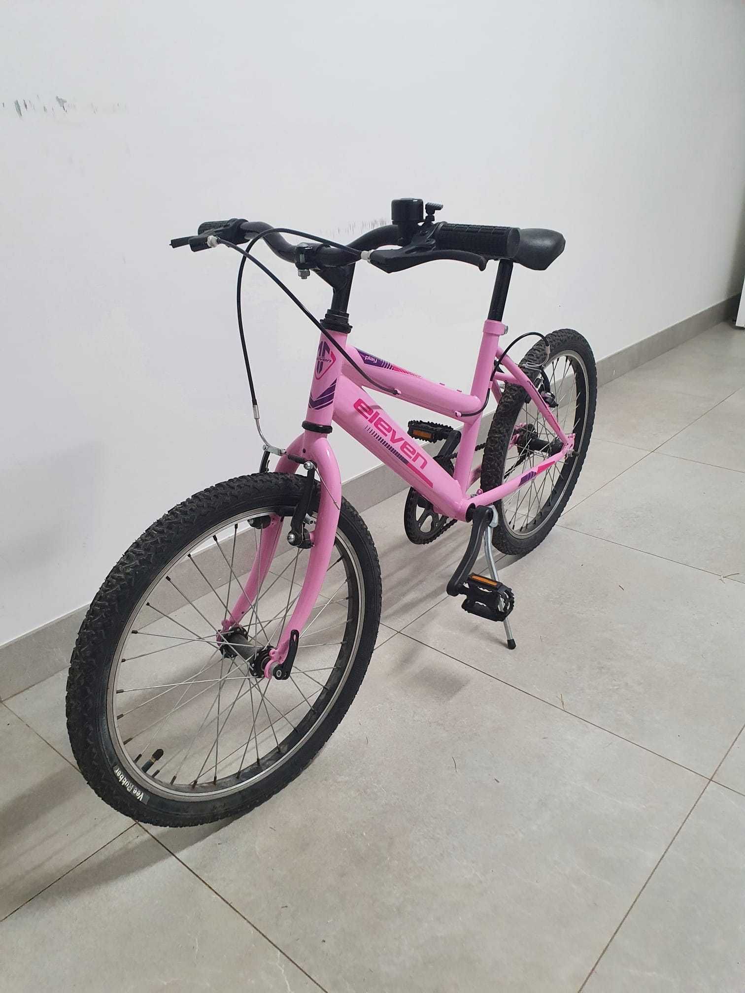 Bicicleta rosa criança marca eleven