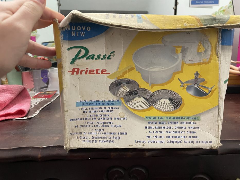 Passador elétrico Ariete Passì - 3 discos.