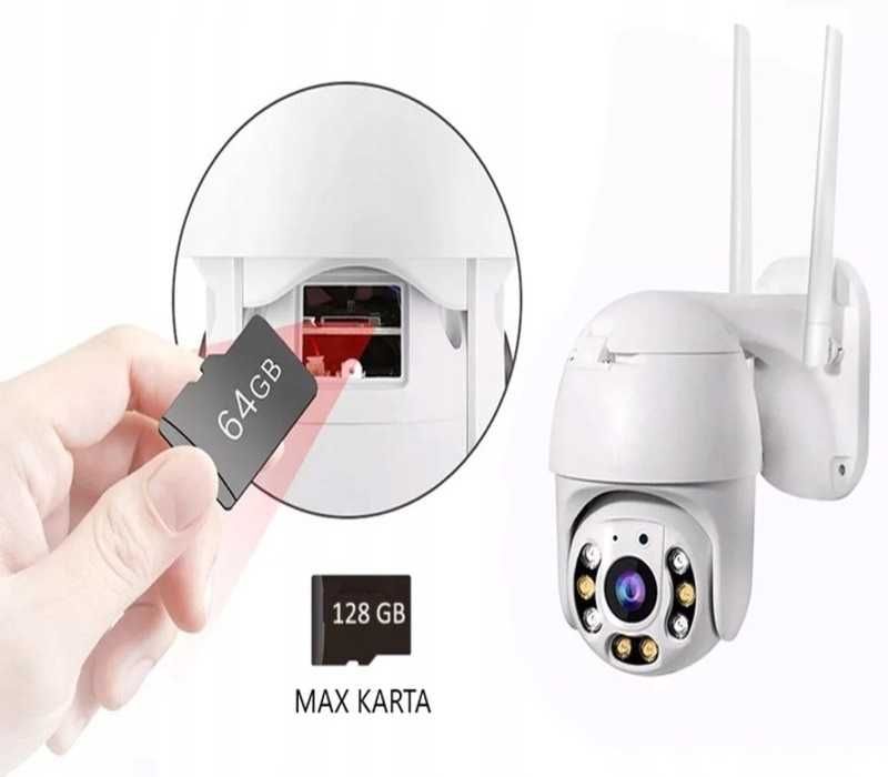Kamera IP obrotowa Full HD Wifi zewnętrzna 5mp 64 GB/ G257