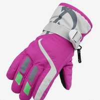 Rękawice Rękawiczki zimowe narciarskie dziecięce różowe