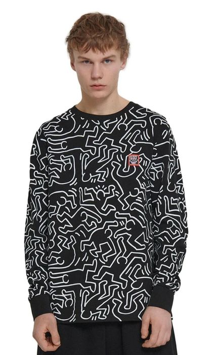 CROPP Keith Haring bluza longsleeve S M streetart streetwear art NOWA