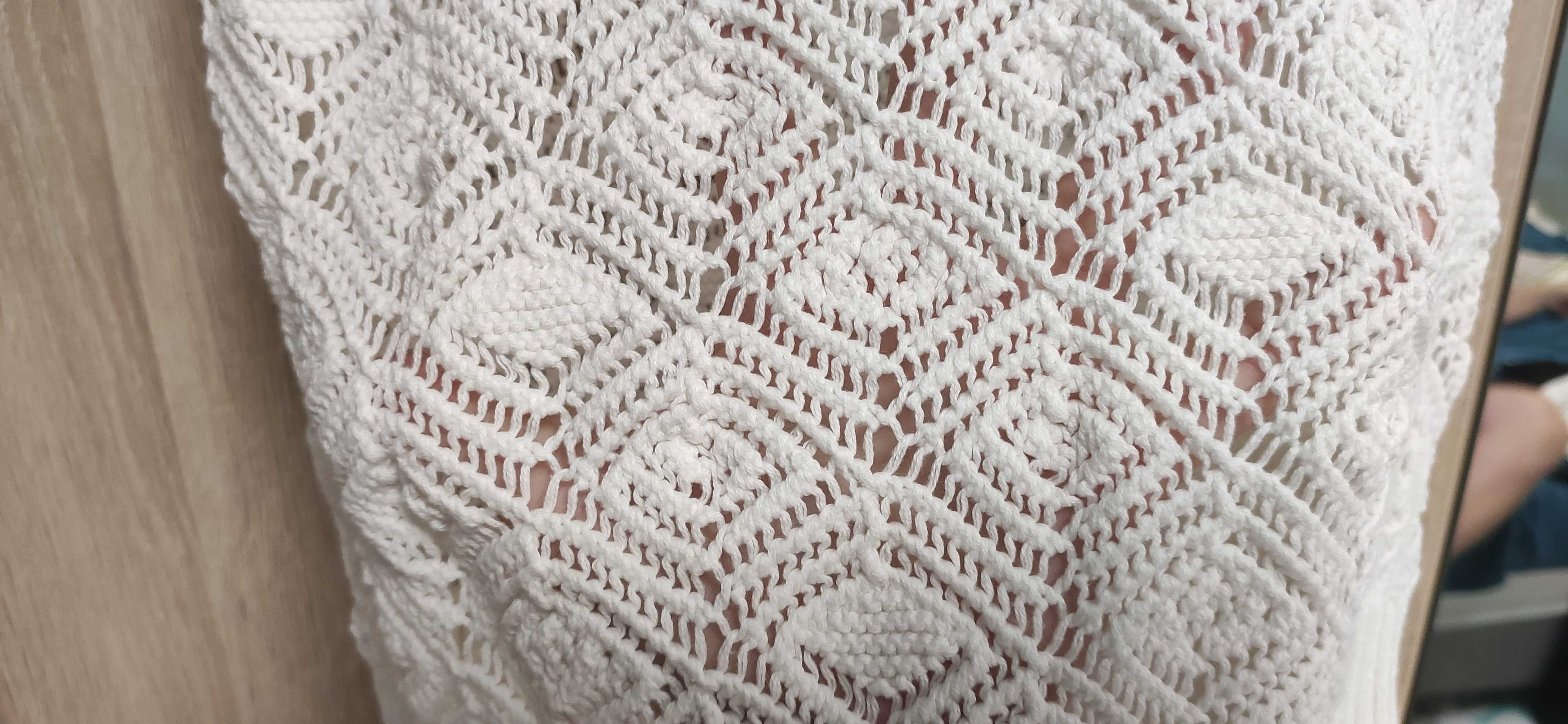 Ażurowy kremowy sweterek Levi's 36/38 nowy