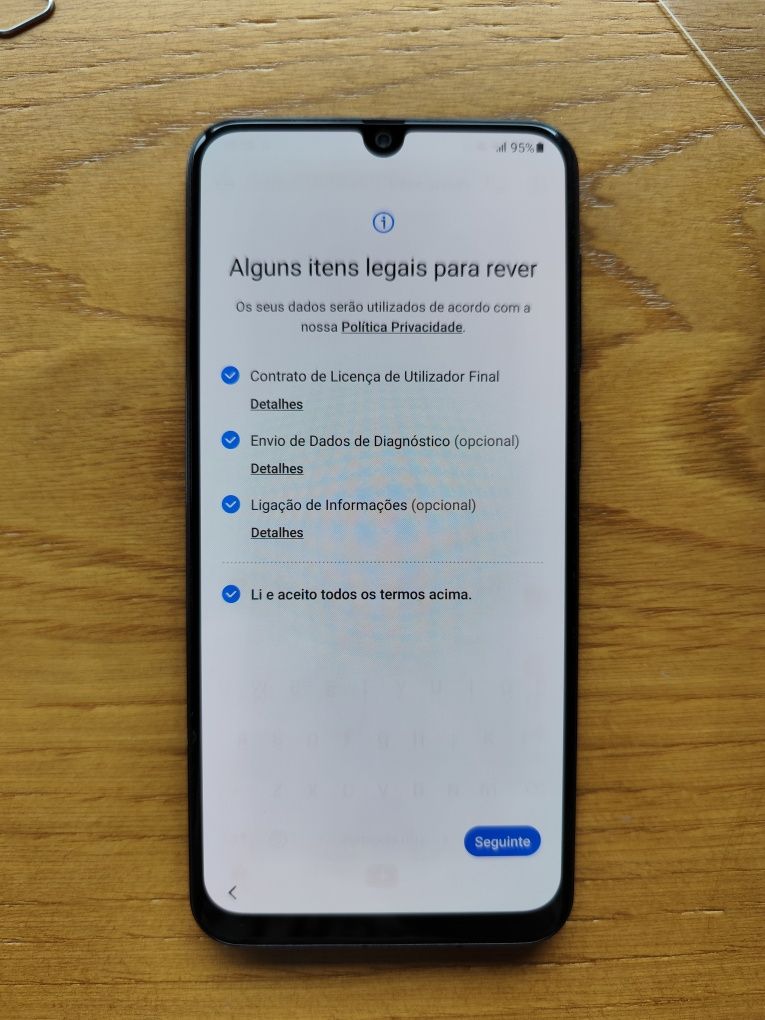 Samsung Galaxy A50 Desbloqueado com capa e carregador