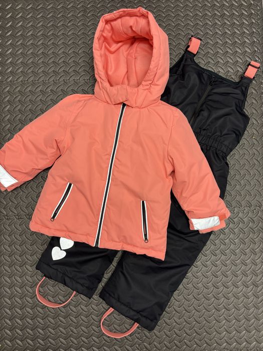 Зимовий комбінезон waikiki 2-3 роки 92-98 см напівкомбінезон і куртка
