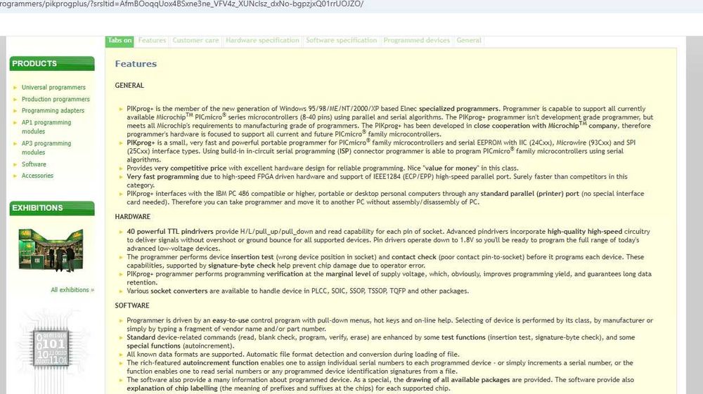 Programador PIC Elnec PIKprog+