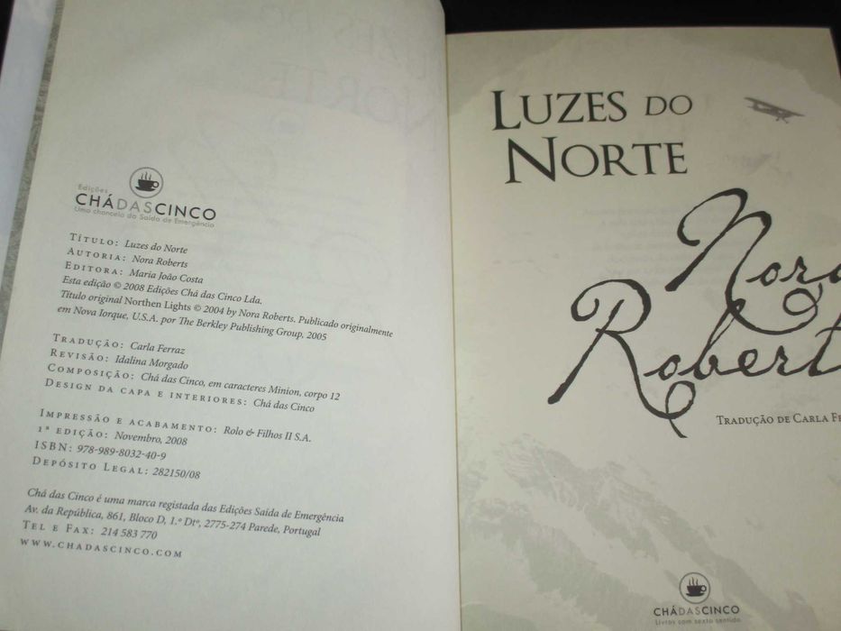 Livro Luzes do Norte Nora Roberts 1ª edição 2008