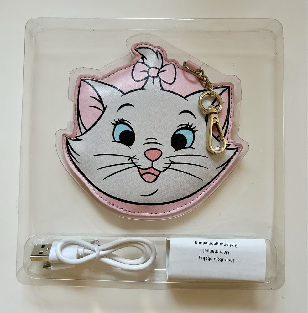 PowerBank kotek Disney Marie. Różowy. Pojemność 2200 mAh