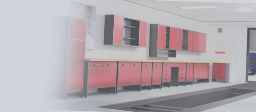 Szafka Warsztatowa wisząca z półką WS1 + 2x półka