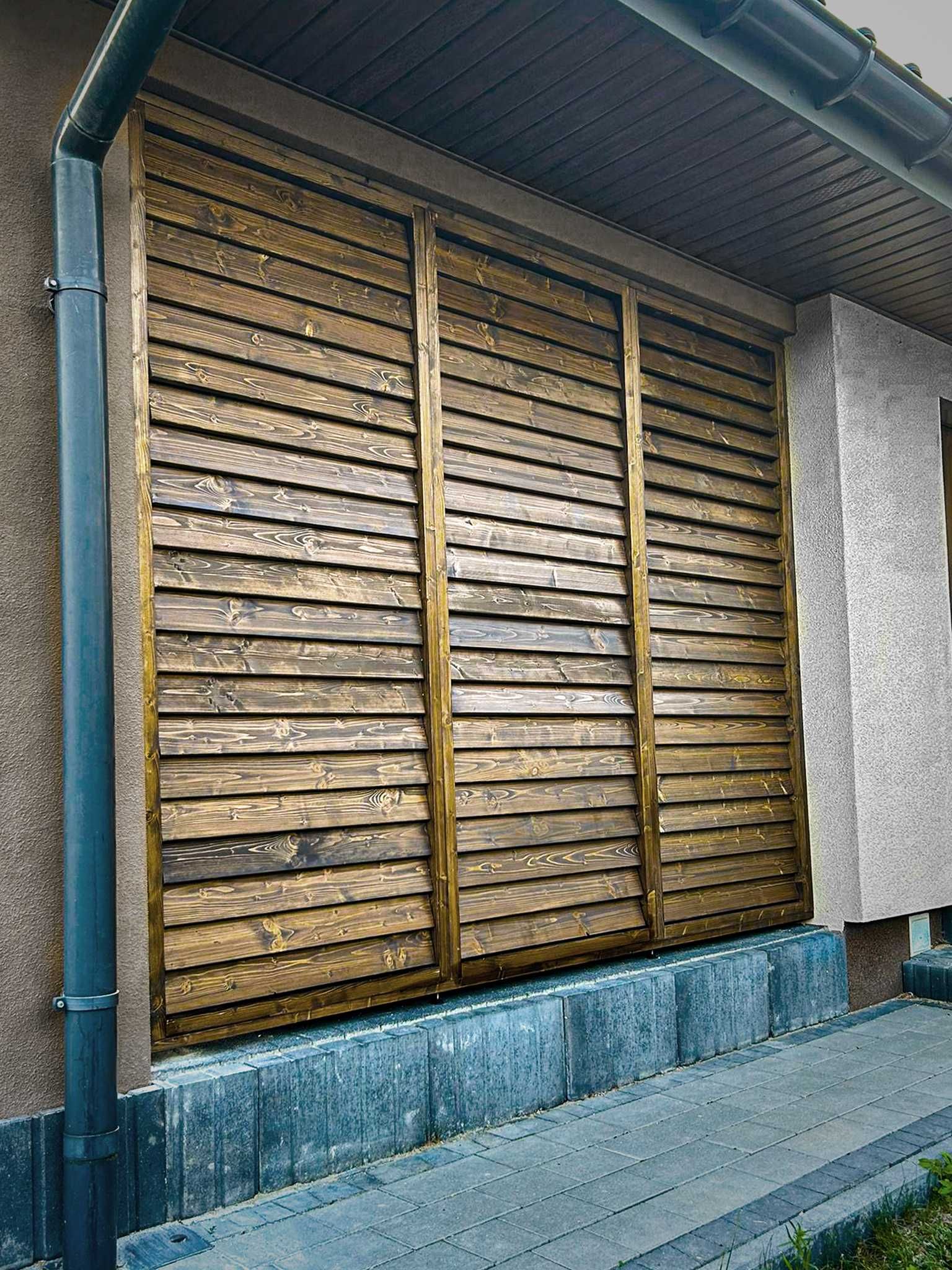 Żaluzje ruchome drewniane NA WYMIAR ruchome deseczki malowane szlif