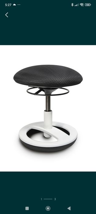 Ergonomiczny taboret do siedzenia, Hoker biurowy z efektem kołysania