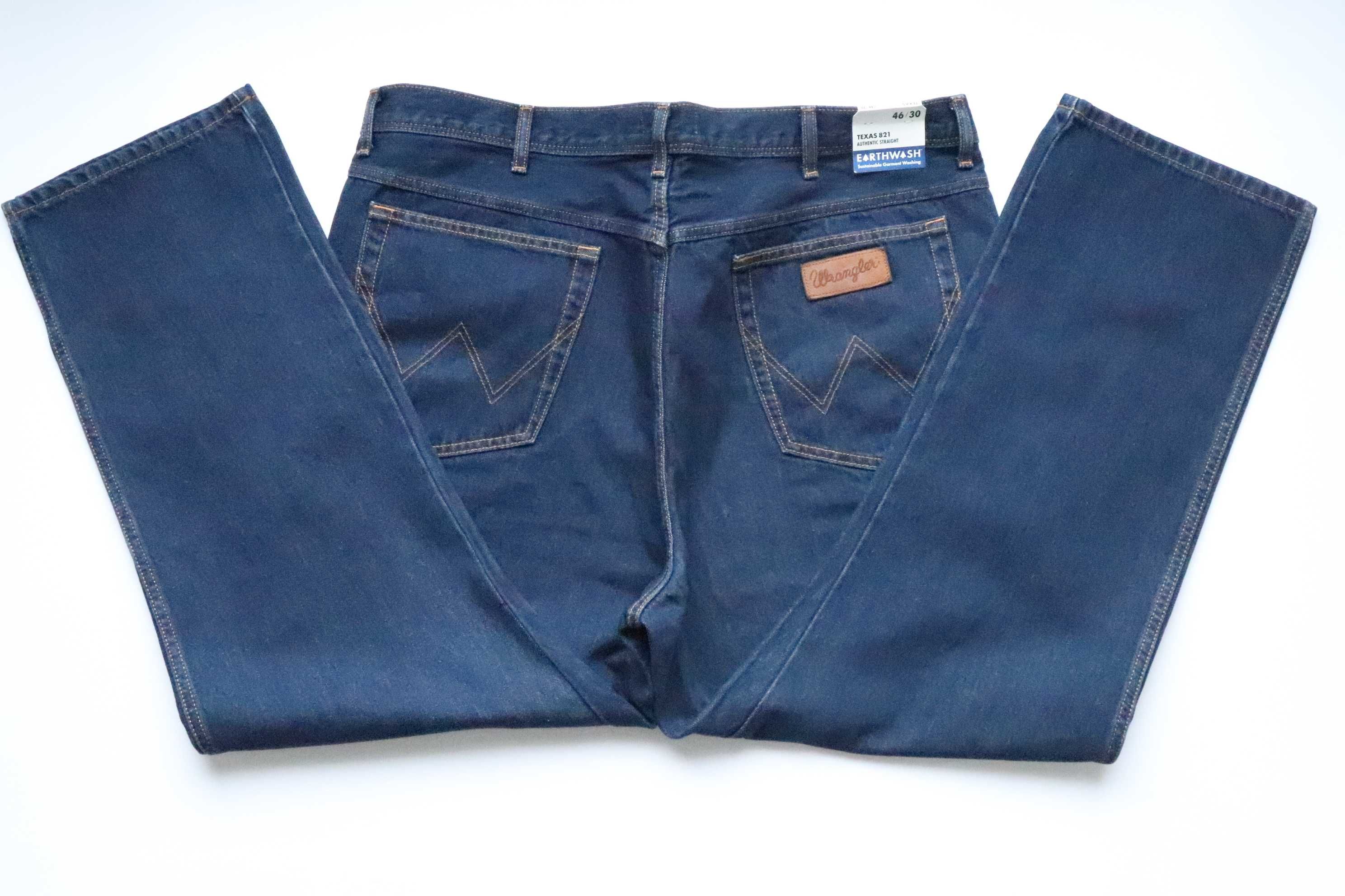 WRANGLER TEXAS W46 L30 regular straight spodnie męskie jeansy nowe
