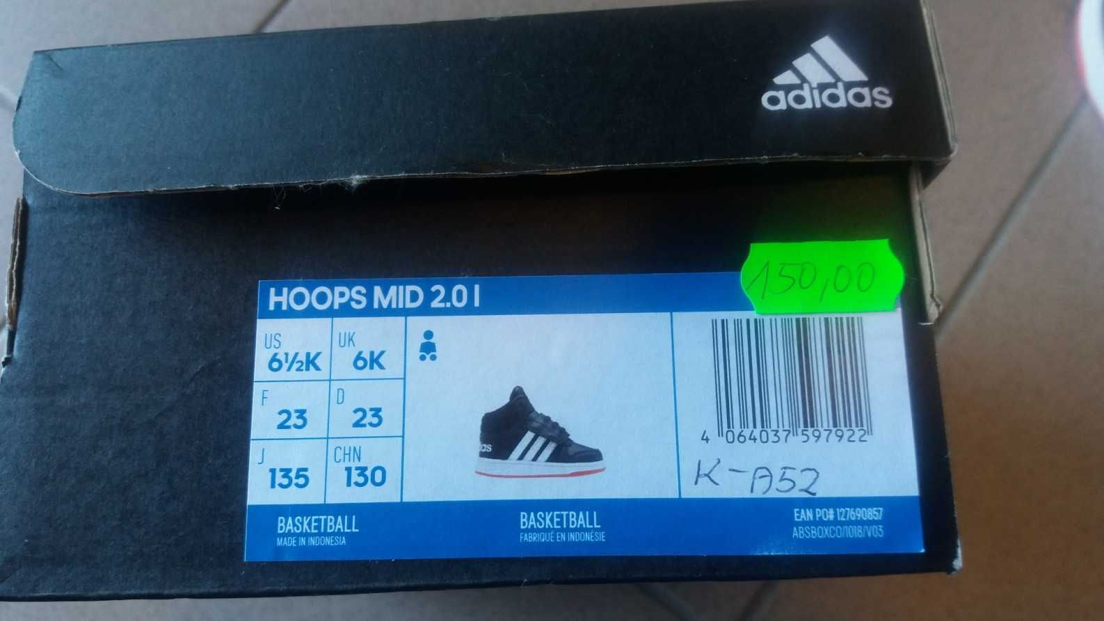 buty Adidas Hoops Mid 2.0 I rozmiar 23