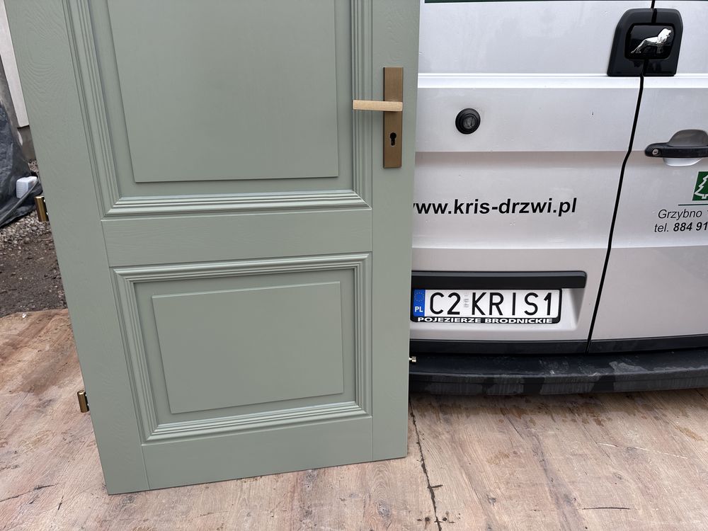 Drzwi zewnętrzne drewniane grube 75 mm Czyste powietrze Cała Polska