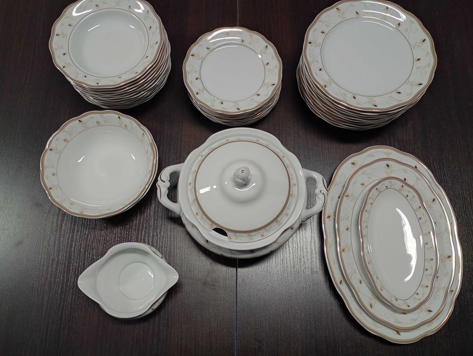 Serwis Krzysztof herbata 12 osób i obiad 12 osób fason Alaska