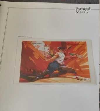 "Álbum Filatélico de MACAU" Anos 1996, 1997 e 1998 Selos/Blocos-> NOVO
